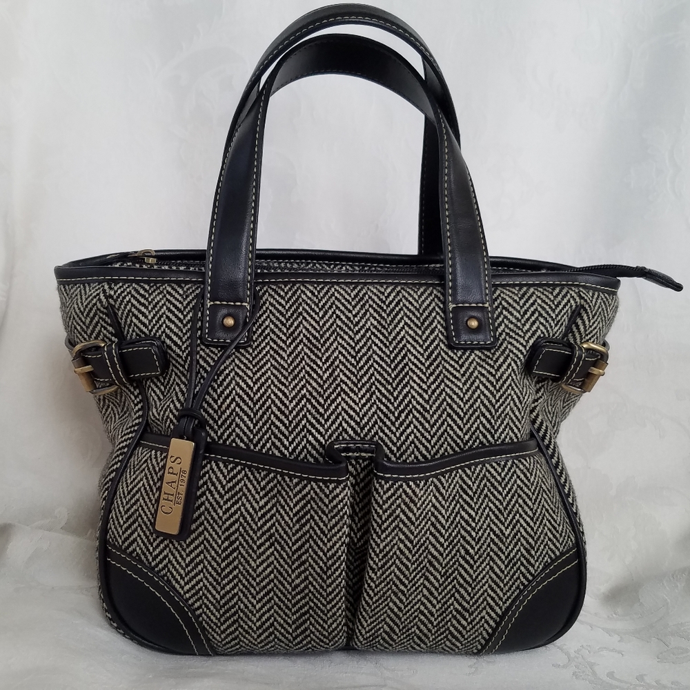 Chaps Stylish Herringbone Handbag